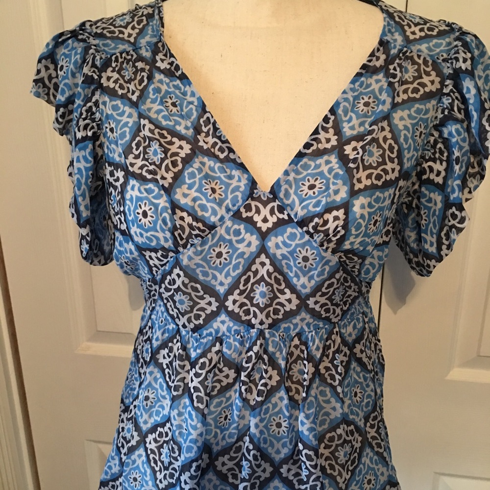 2 for $10! Semi-Sheer maternity blouse